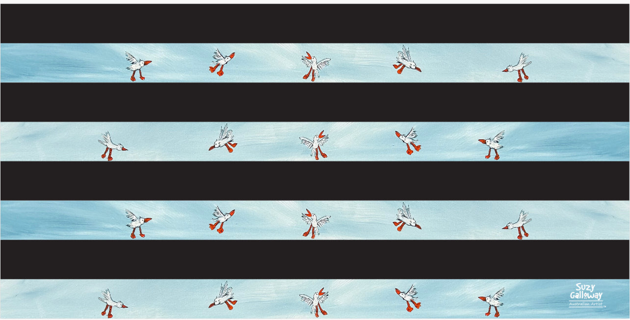 Beach Girls and Seagull Stripes Microfibre QUICKDRY Towel