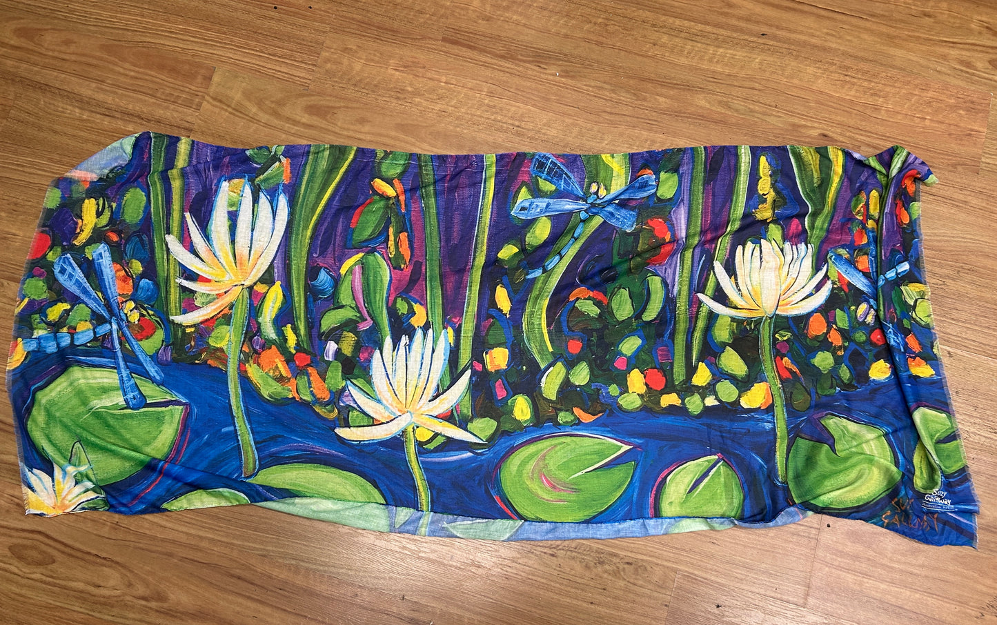 Dragonfly and Lilypad Sarong