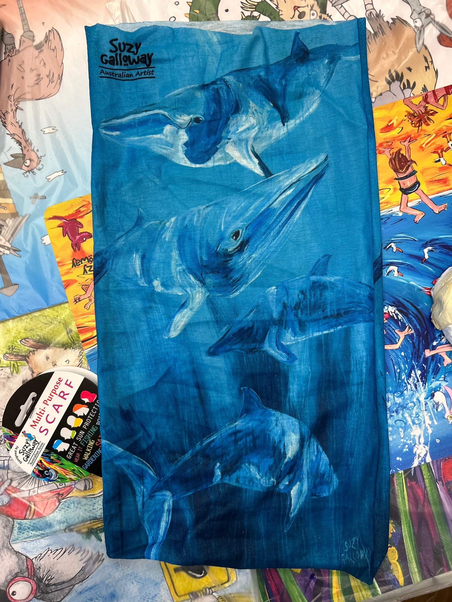 Minke Whale Multipurpose Headscarf / Tube