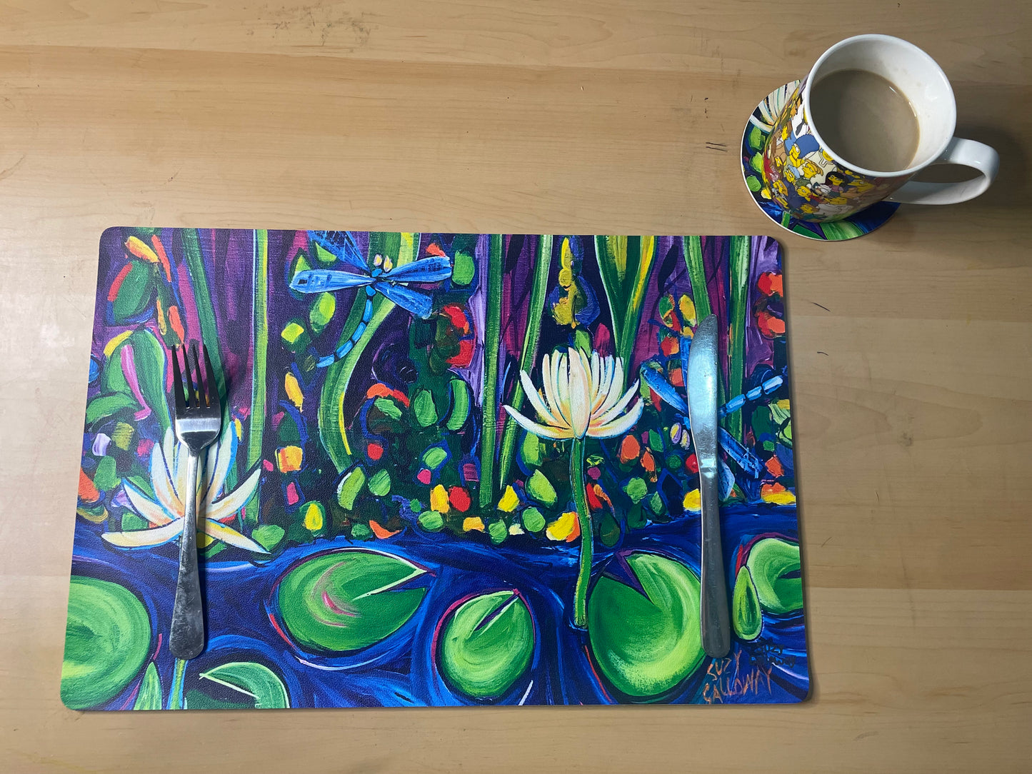 Dragonfly and Lilypad placemat
