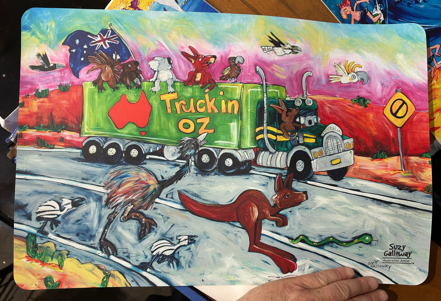 Painted Truckin Oz Placemat