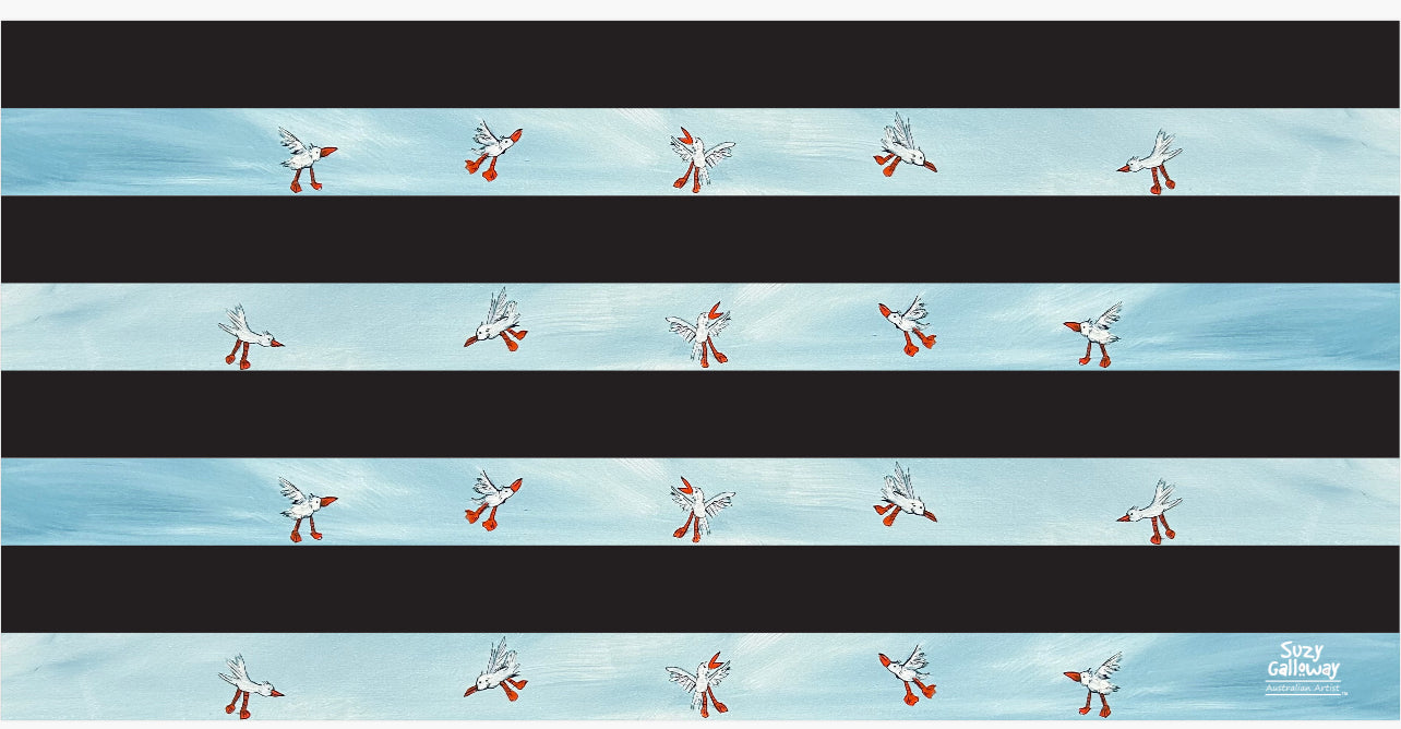 Beach Girls and Seagull Stripes Microfibre QUICKDRY Towel