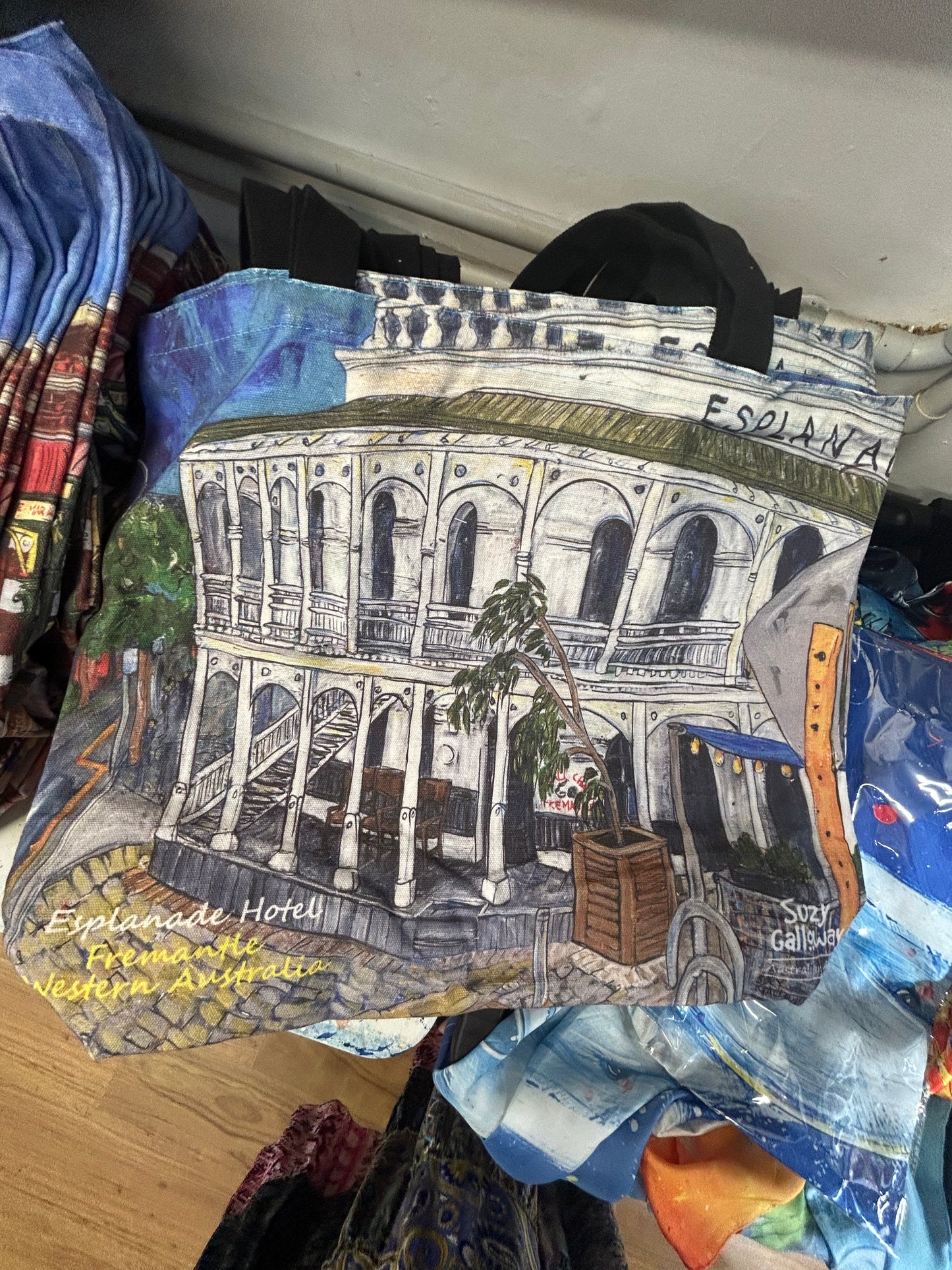 Esplanade hotel fremantle Design Cotton Canvas Large Bag