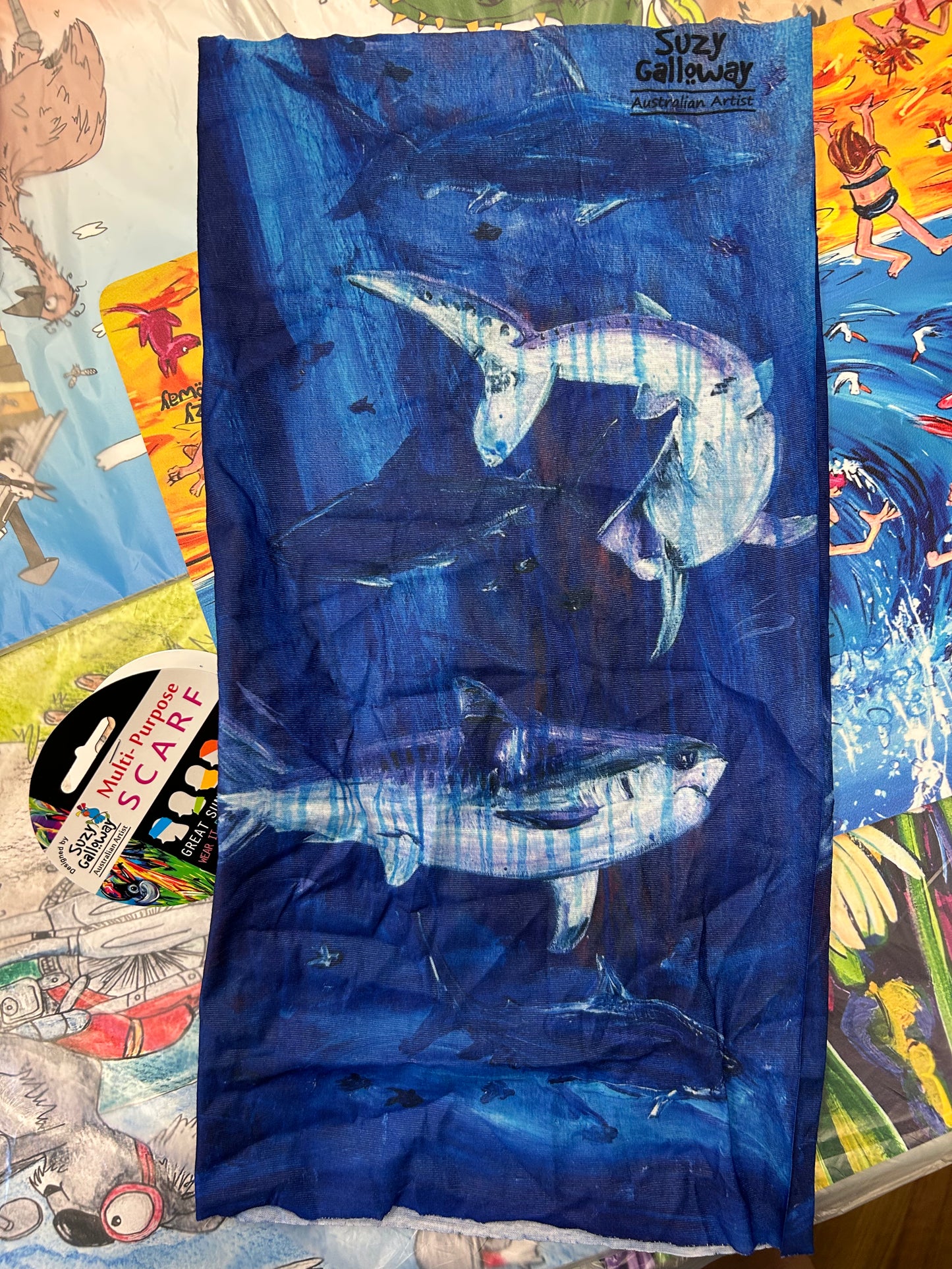 Tiger Shark Multipurpose Headscarf / Tube