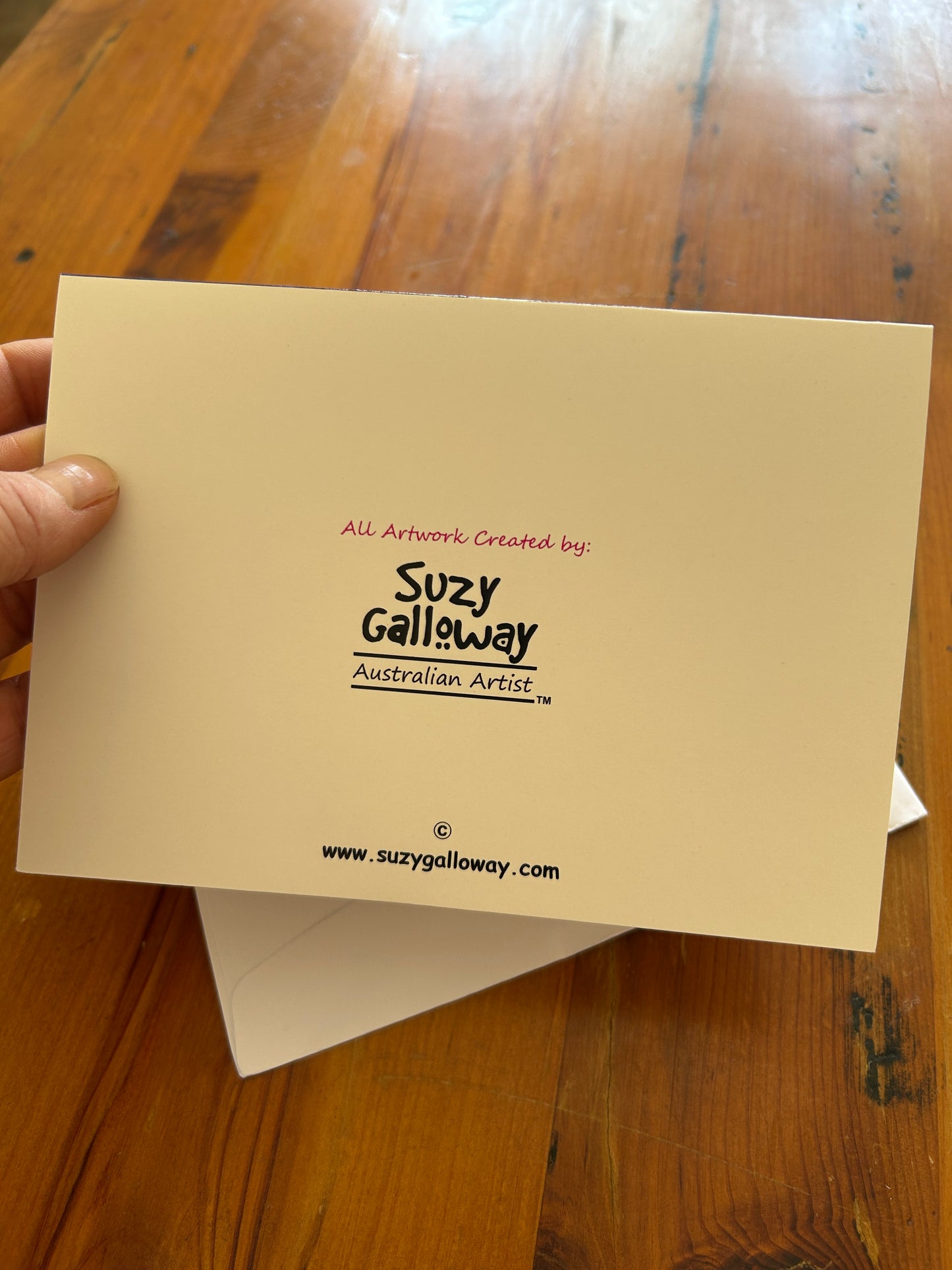 Blue Turtle Greeting/ Gift Card