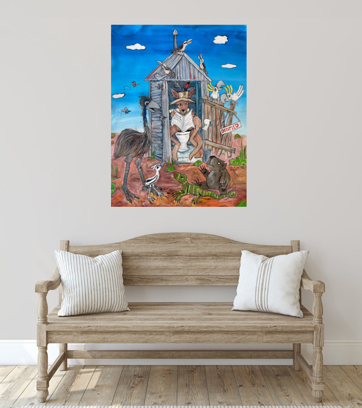 Outback Dunny Original Artwork