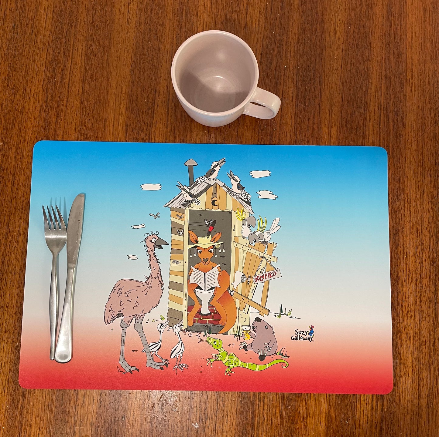 Outback Outhouse Placemat