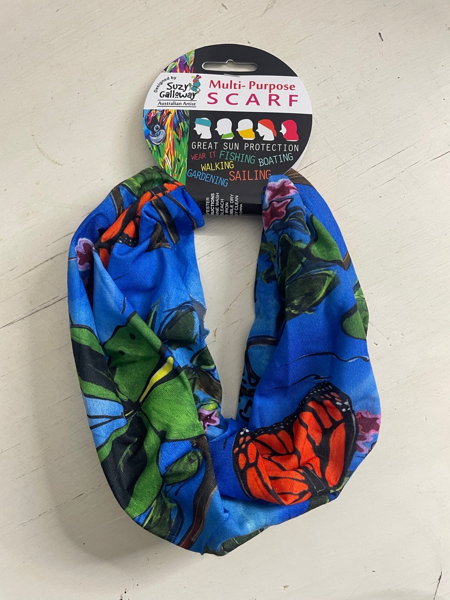 Original Butterfly Multipurpose Headscarf / Tube