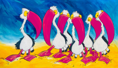 The Pelican Dance Off Original Art