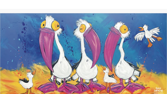 Pelicans gossip Sarong