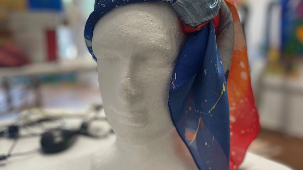 Dolphin Scarf 90cm x 90cm