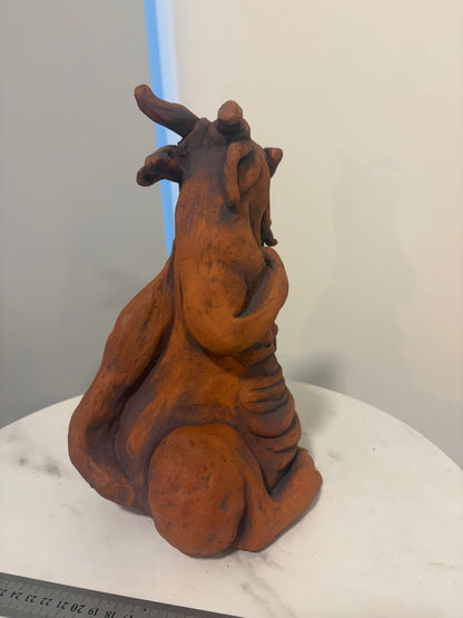 Dragon Terracotta Hand built Scuplture