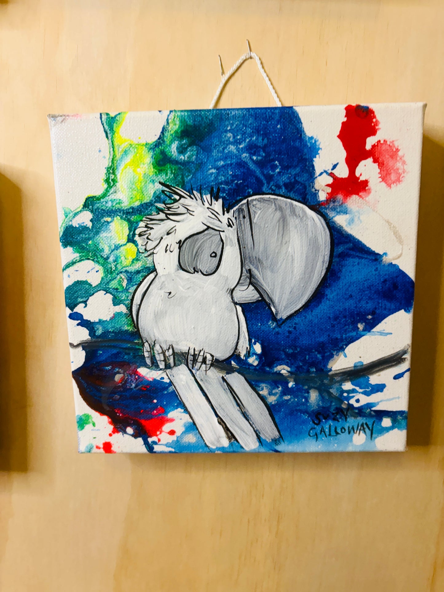 Clarissa - Ink and Acrylic on Canvas Original