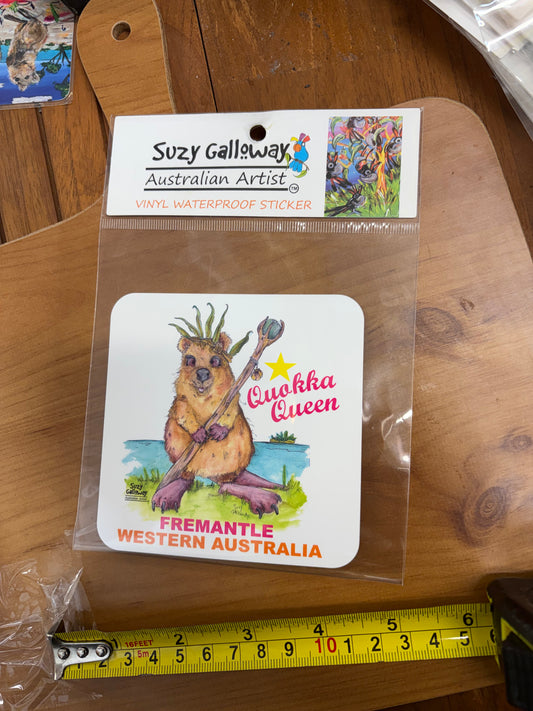 Quokka Queen sticker