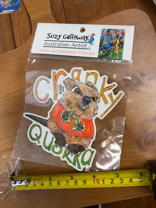 Cranky Quokka sticker