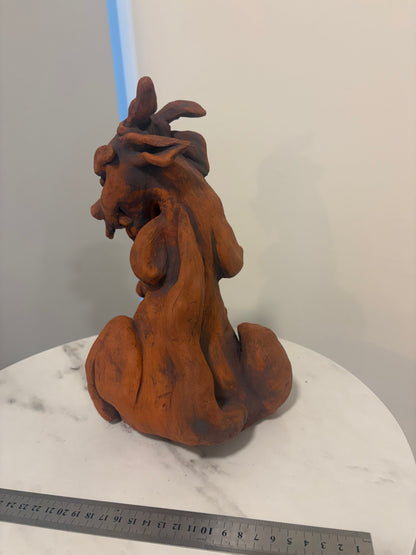 Dragon Terracotta Hand built Scuplture