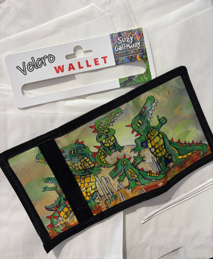 Velcro Wallet CROCODILE ROCK design