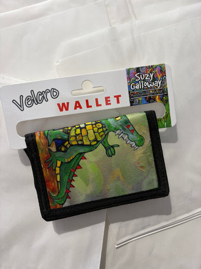 Velcro Wallet CROCODILE ROCK design