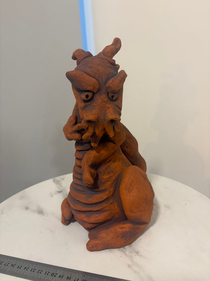 Dragon Terracotta Hand built Scuplture