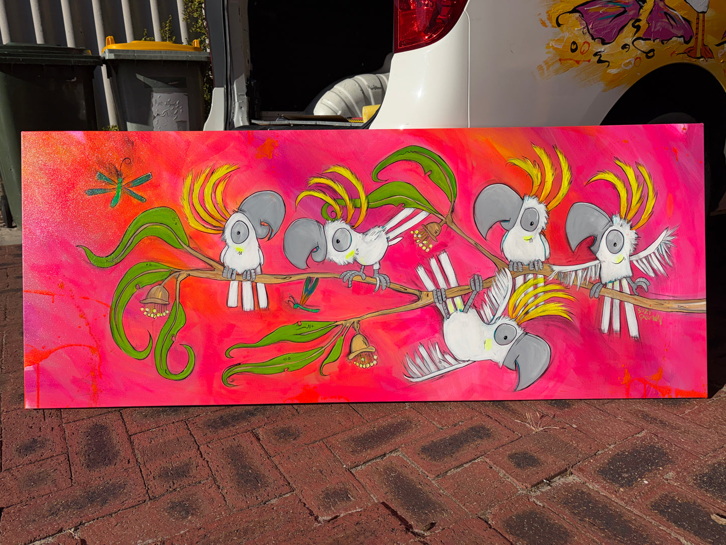 Fluoro Fairy Floss Pop  - Original artwork