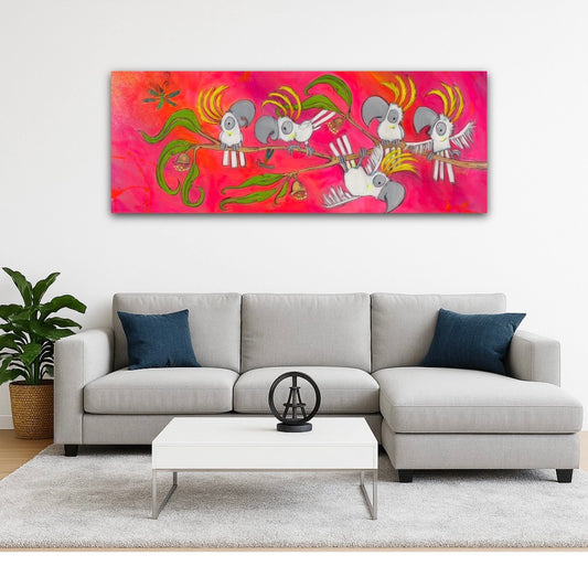 Fluoro Fairy Floss Pop  - Original artwork