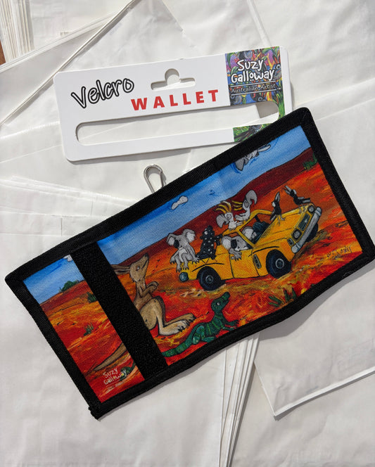 Velcro Wallet KOALA DRIVING UTE design