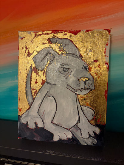 Gold leaf Dog 2