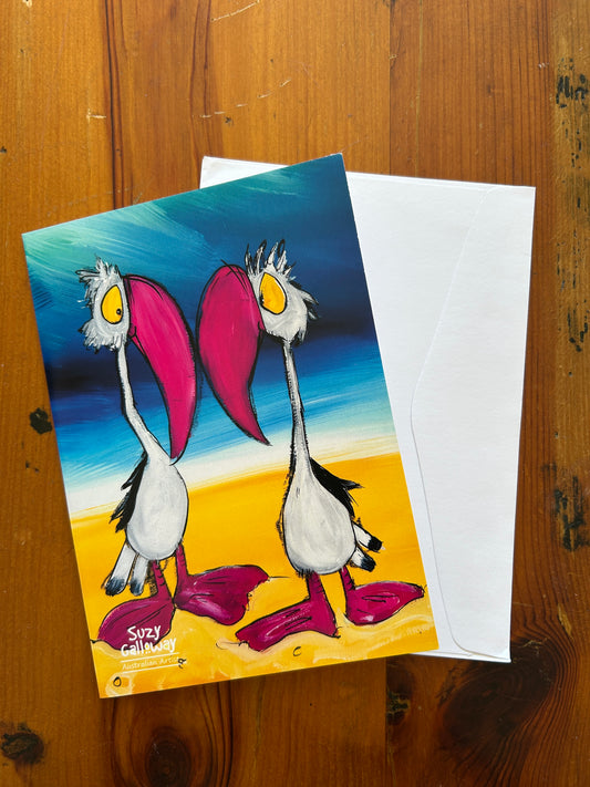Pelican Kisses Greeting/ Gift Card