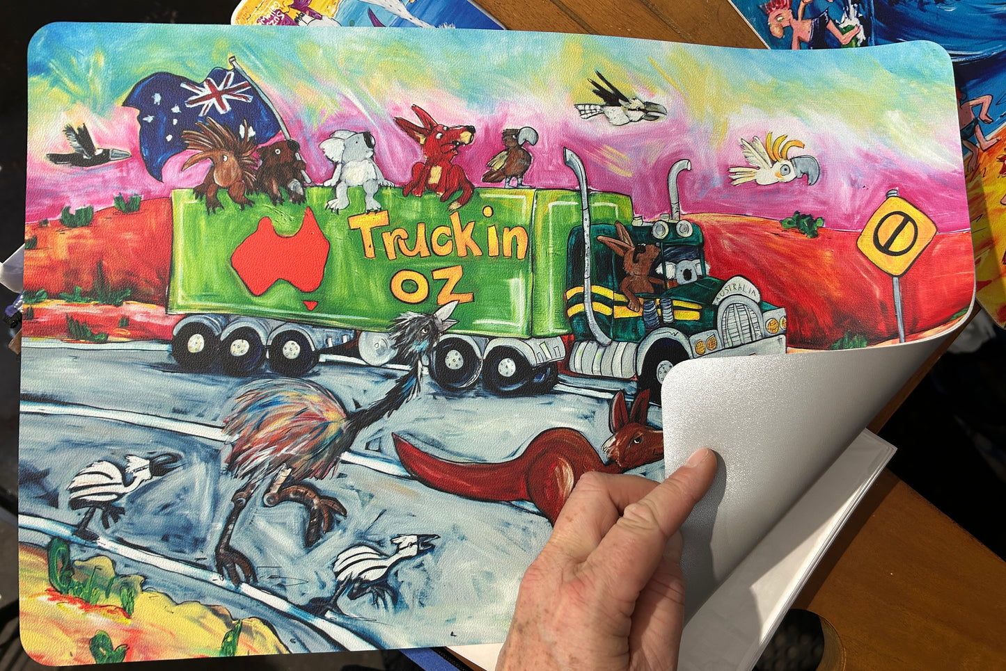 Painted Truckin Oz Placemat