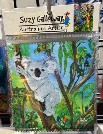 Koala in tree Lens Cloth