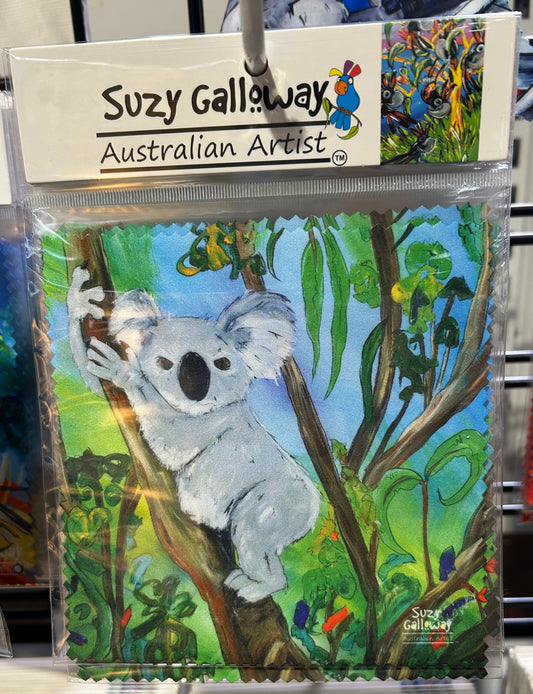 Koala in tree Lens Cloth