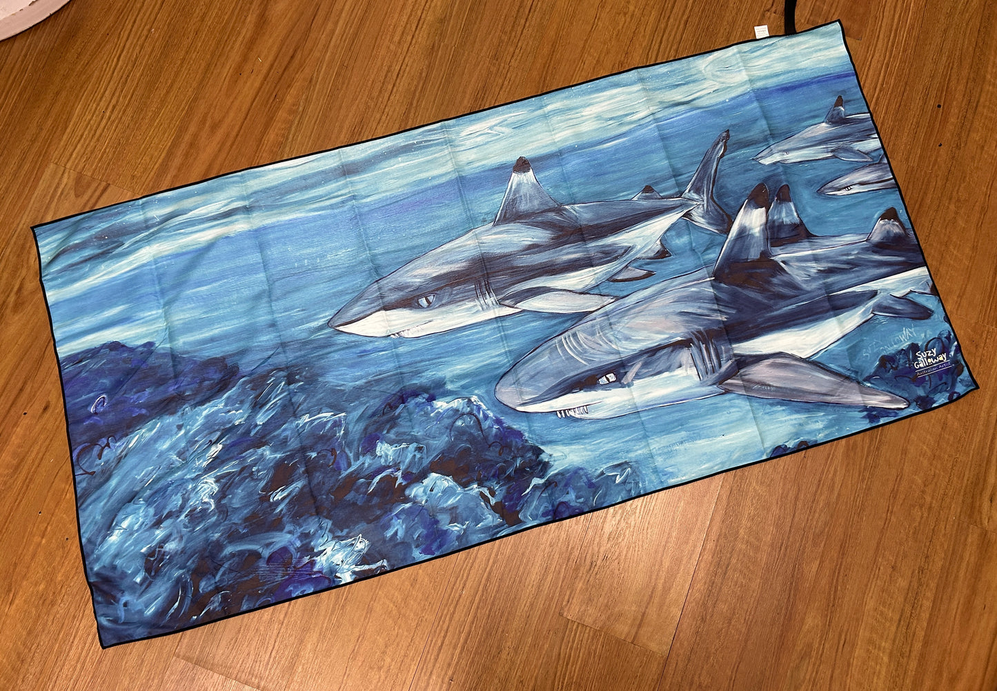 Minke Whale and Shark Microfibre QUICKDRY Towel