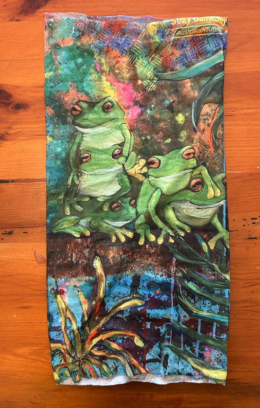 Colourful frog  Multipurpose Headscarf / Tube