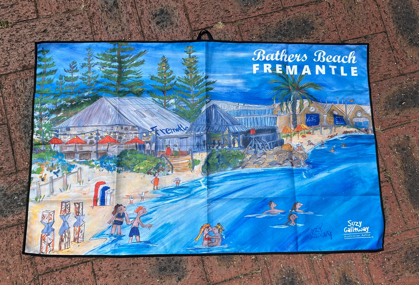 Fremantle and Bathers Beach kitchen towel / teatowel