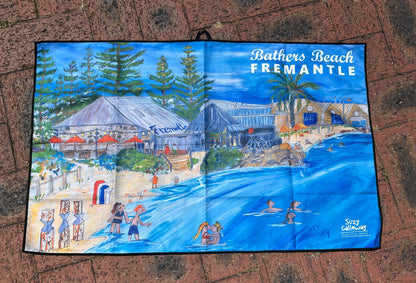 Fremantle and Bathers Beach kitchen towel / teatowel