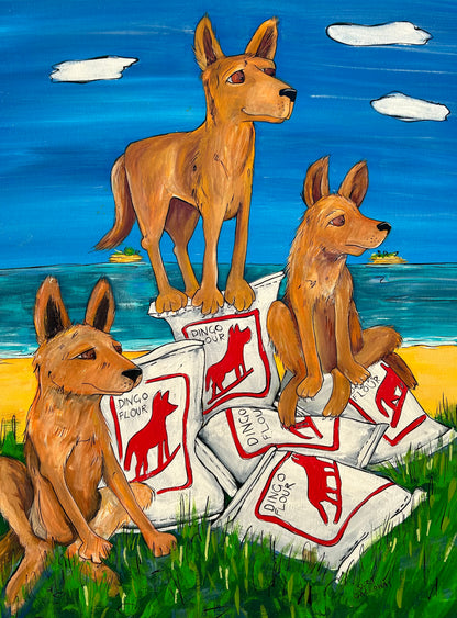 Dingoes on dingo flour