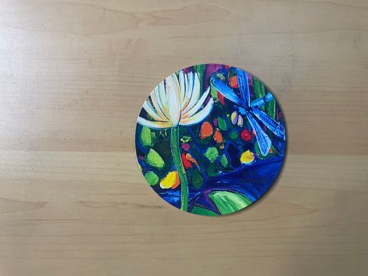 Dragonfly and Lilypad Coaster