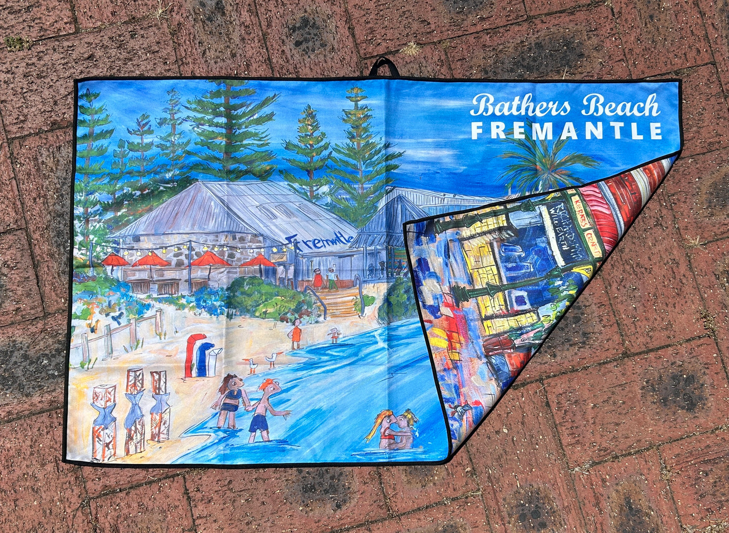 Fremantle and Bathers Beach kitchen towel / teatowel