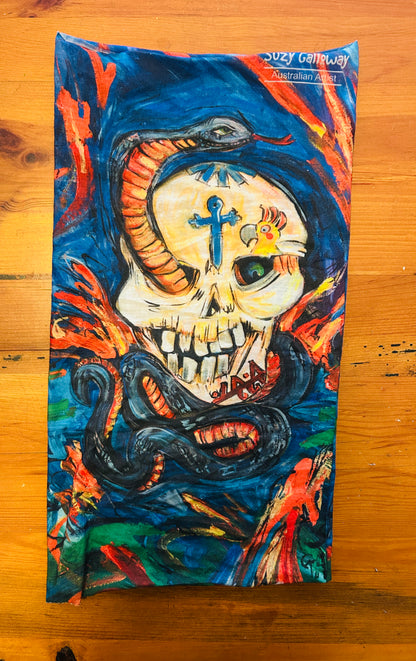 Skull Snake Multipurpose Headscarf / Tube