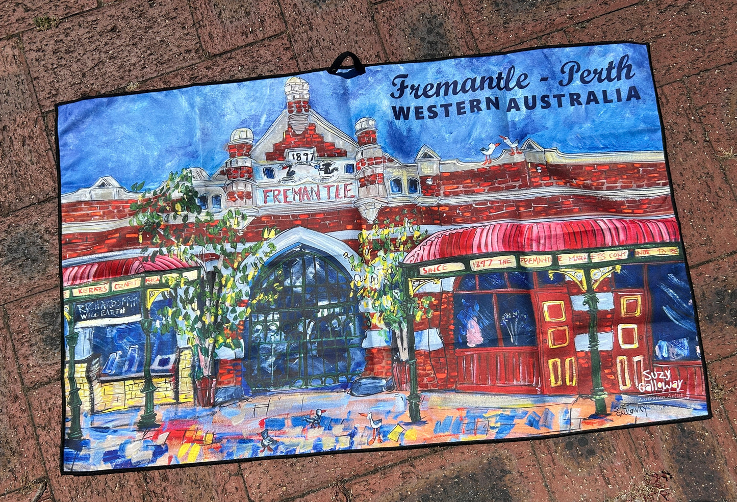 Fremantle and Bathers Beach kitchen towel / teatowel