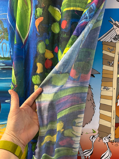 Dragonfly and Lilypad  Sarong