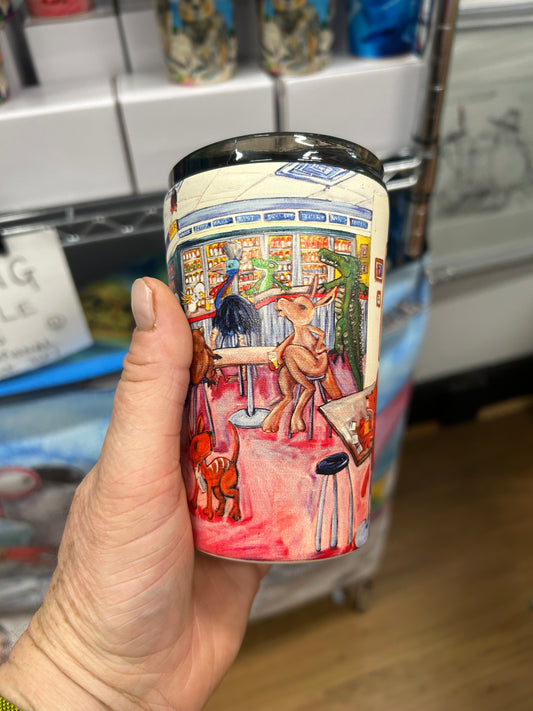 Beer Goggles bar scene Stainless Steel Tumbler 360ml