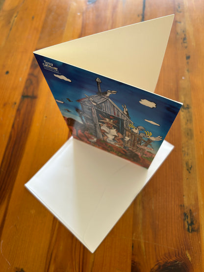 Kangaroo on the Dunny Greeting/ Gift Card