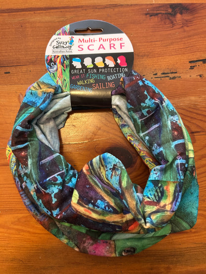 Colourful frog  Multipurpose Headscarf / Tube