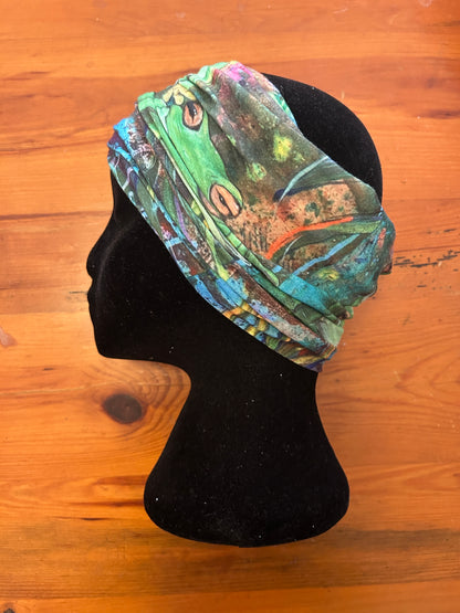 Colourful frog  Multipurpose Headscarf / Tube