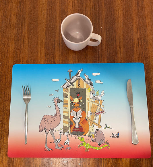 Outback Outhouse Placemat