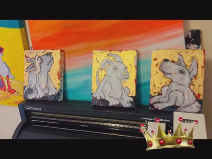 Gold leaf Dog 1